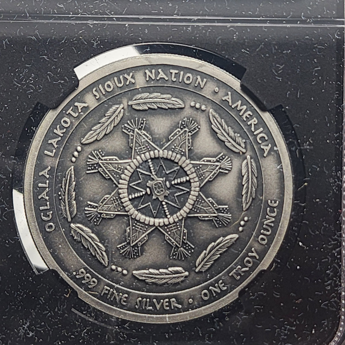 2025 Sioux Nation Native Spirit Dragonfly 1 oz Silver Coin with Metallic Wings, NGC MS 70