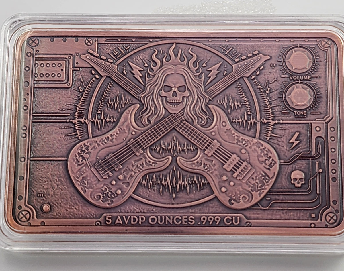 Eternal Riff Colorized 5 oz Copper Bar