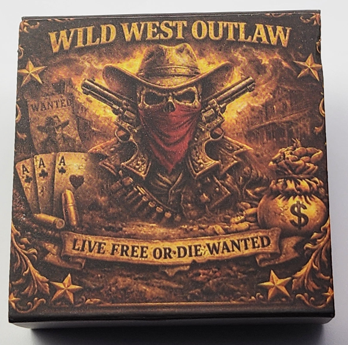 Wild West Outlaw 1 oz Copper Round | Silver Stacker LLC Exclusive
