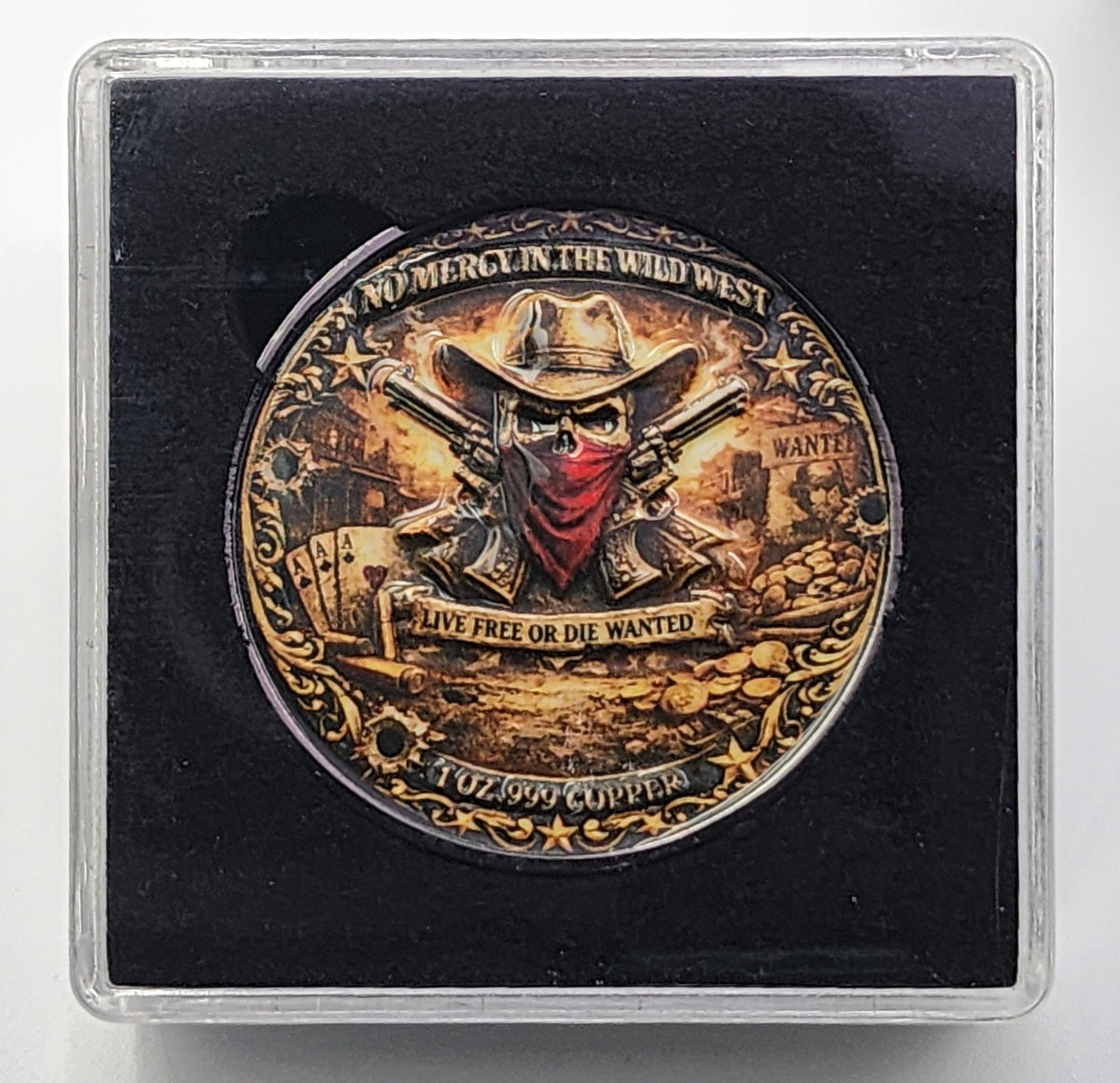 Wild West Outlaw 1 oz Copper Round | Silver Stacker LLC Exclusive