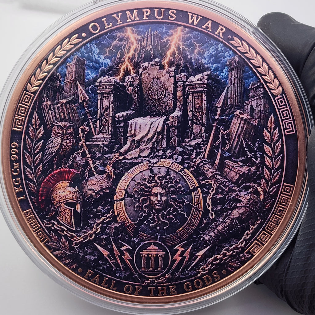 Olympus War - Fall of the Gods 1 Kilo Copper Medal | Mintage 499