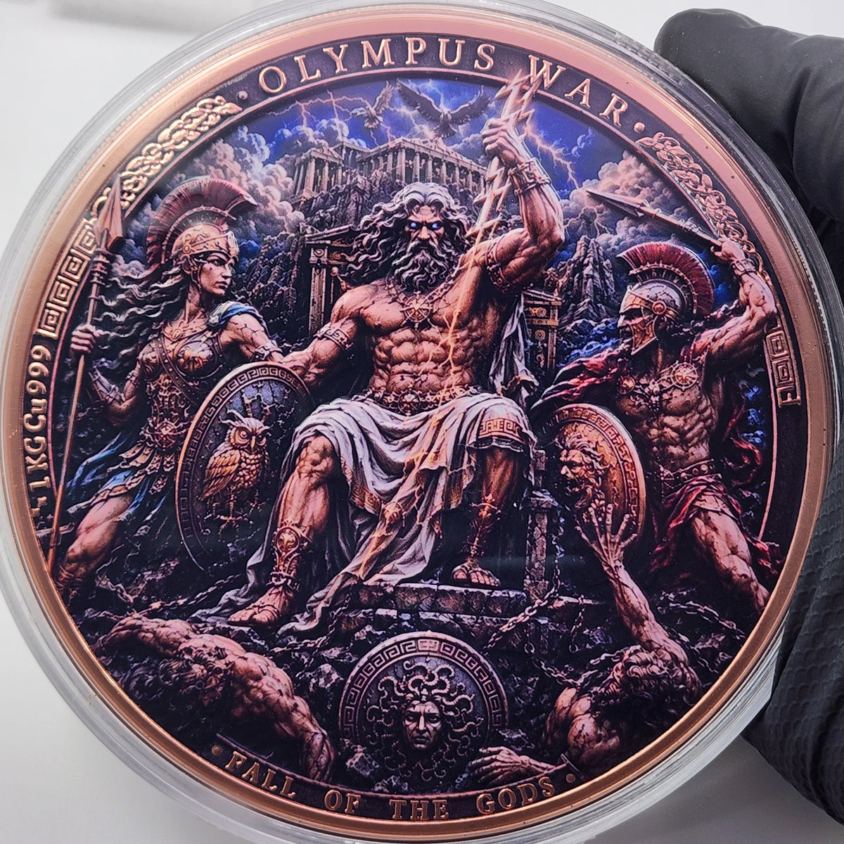 Olympus War - Fall of the Gods 1 Kilo Copper Medal | Mintage 499