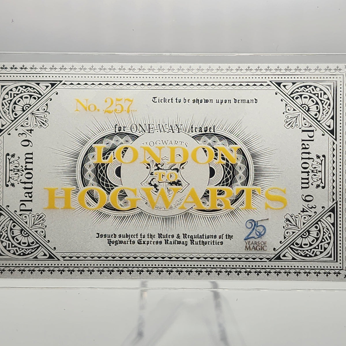 2026 Samoa Harry Potter Hogwarts Express Ticket 3g Silver Foil Coin