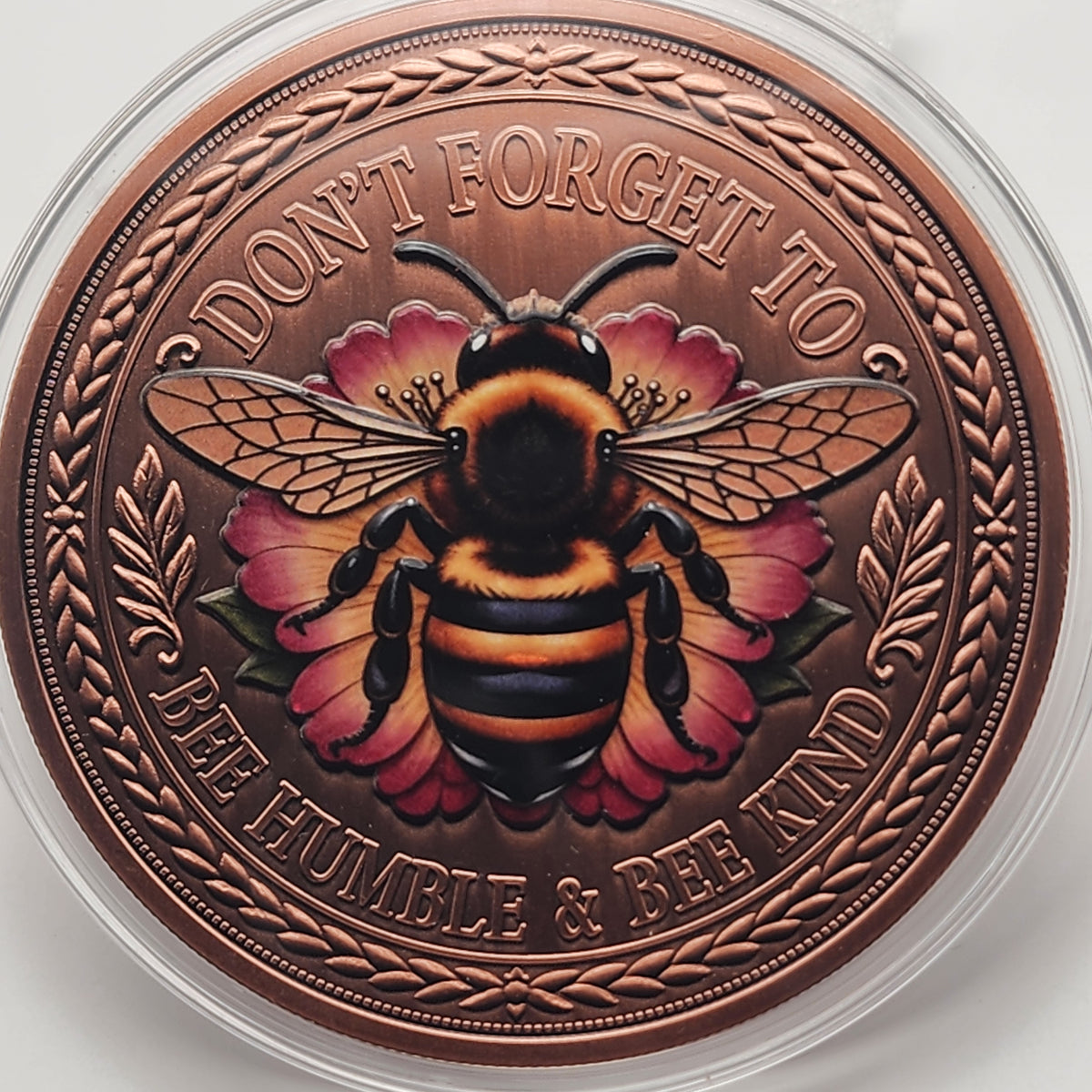Bee Amazing Colorized 5 oz Copper Medal