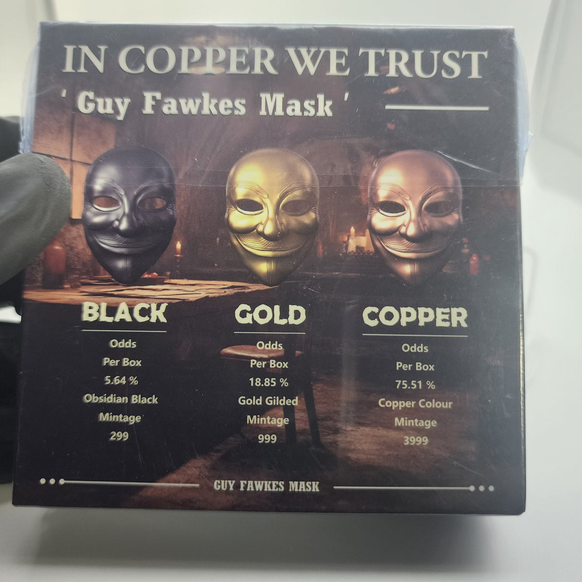 2026 Liberia Guy Fawkes Stacker Copper $1 Coin Blind Box