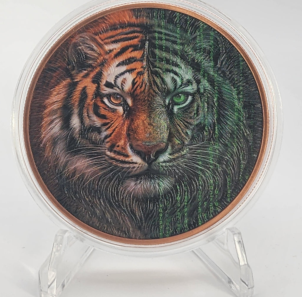 2025 "The Great Escape" Tiger Colorized 5oz Copper