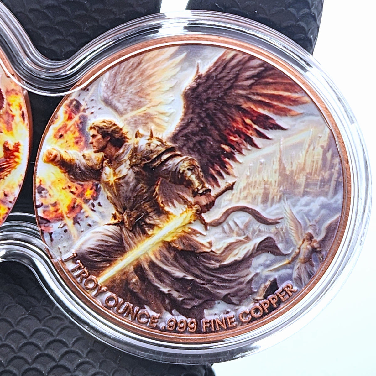 St. Michael vs Satan 2 - 1 AVDP oz Copper Infinity Set