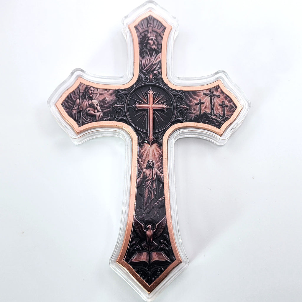 Life of Christ 5oz Copper Cross