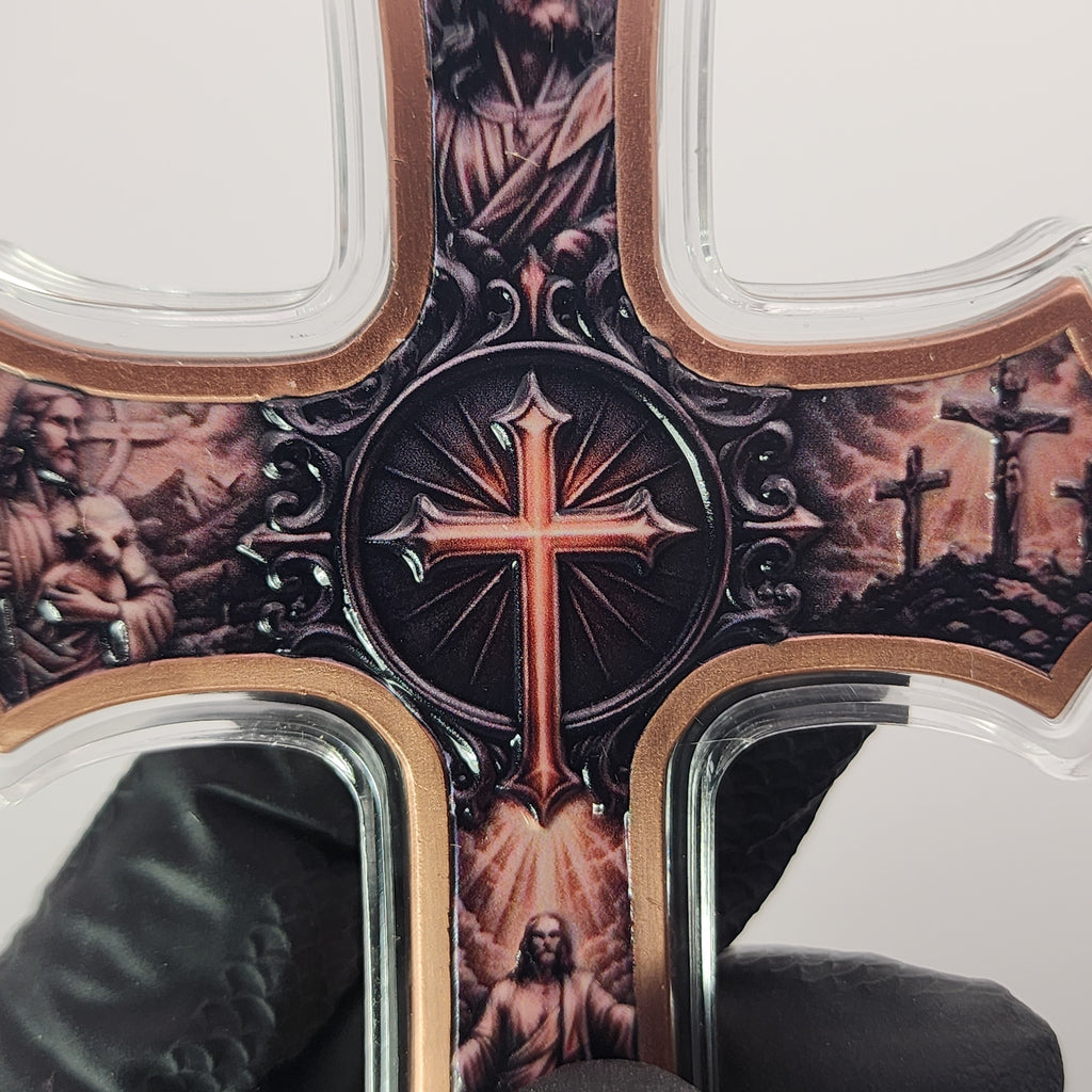 Life of Christ 5oz Copper Cross