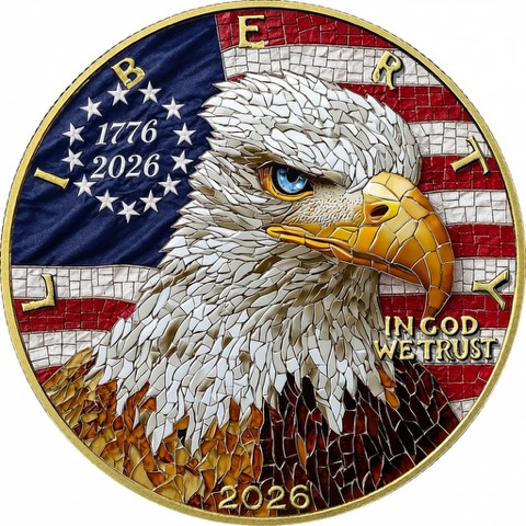 2026 American Silver Eagle - Mosaic Eagle Edition 1 oz Silver Coin