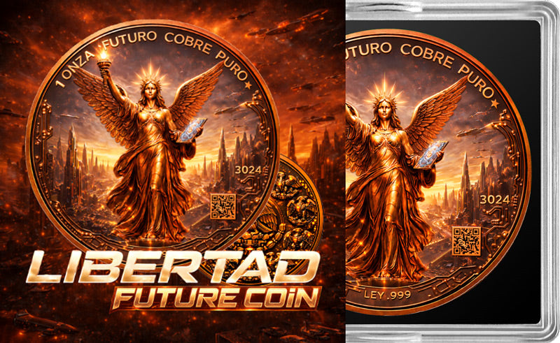 HoboCoin Exclusive 2026 Libertad Future Coin 1 Oz Copper Round