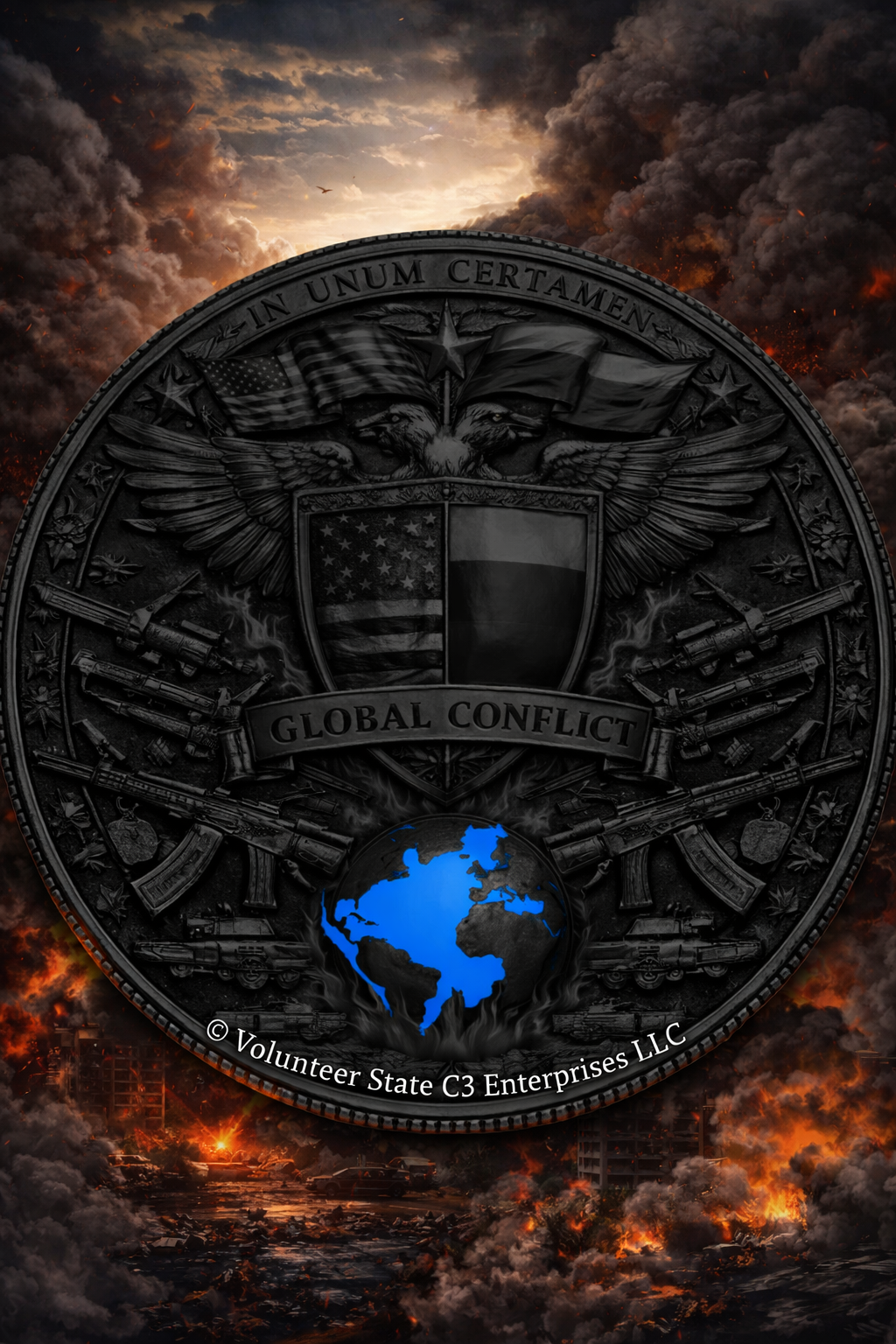 2026 Global Conflict USA vs RUSSIA Trump & Putin 1oz Copper Round