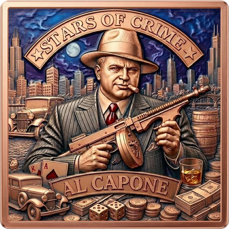 2026 Stars of Crime – Al Capone 5 oz Copper Bar