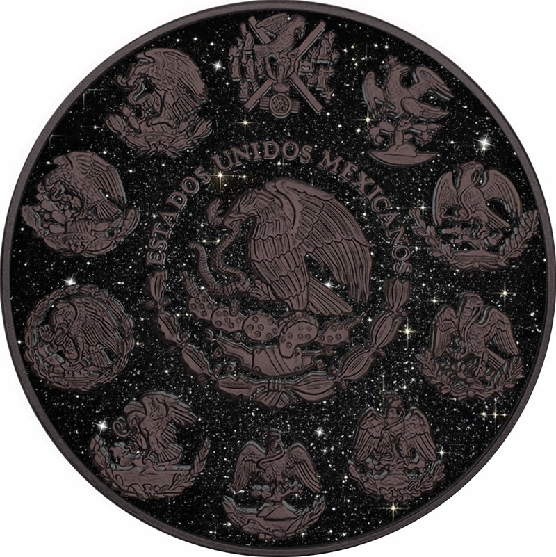 2024 Mexico Libertad Diamond Skull Edition 1oz Silver Coin (500 Minted)