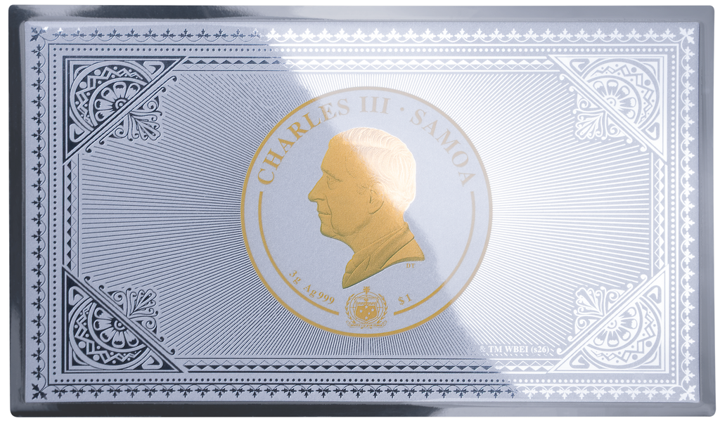 2026 Samoa Harry Potter Hogwarts Express Ticket 3g Silver Foil Coin