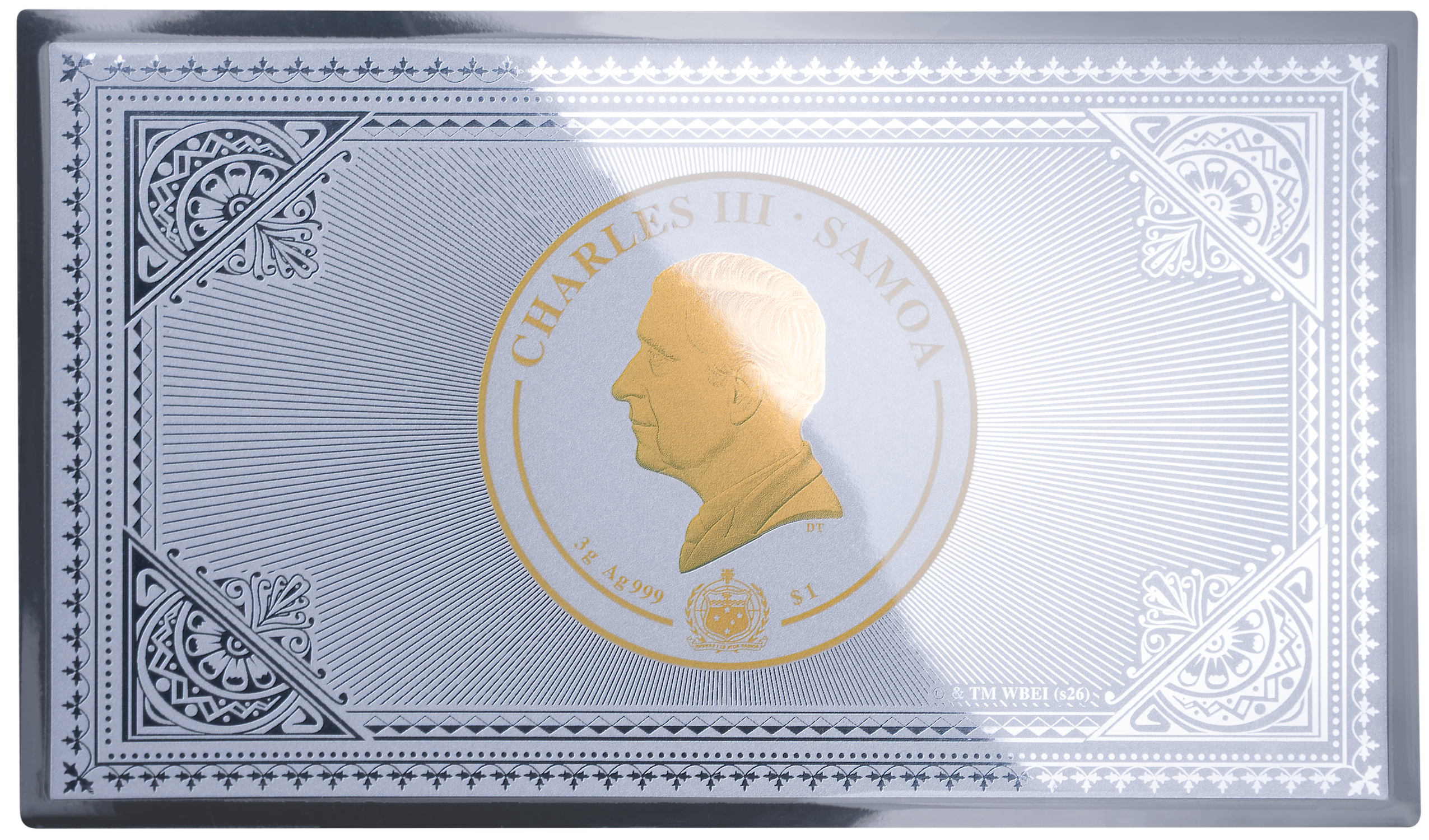 2026 Samoa Harry Potter Hogwarts Express Ticket 3g Silver Foil Coin