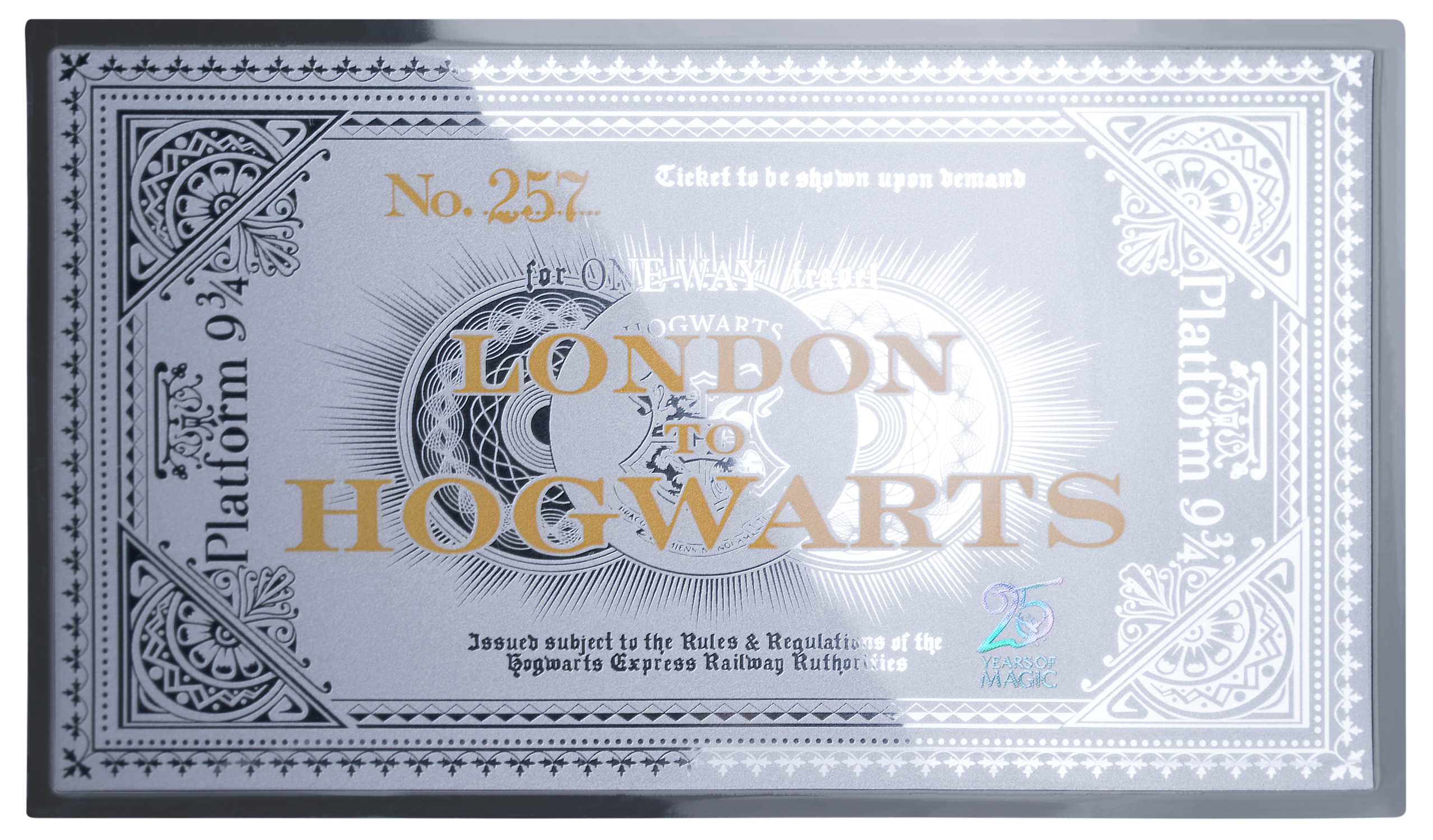 2026 Samoa Harry Potter Hogwarts Express Ticket 3g Silver Foil Coin