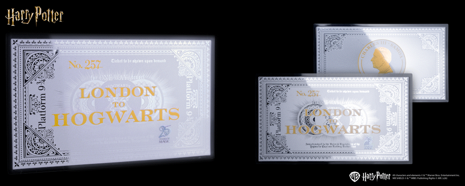 2026 Samoa Harry Potter Hogwarts Express Ticket 3g Silver Foil Coin