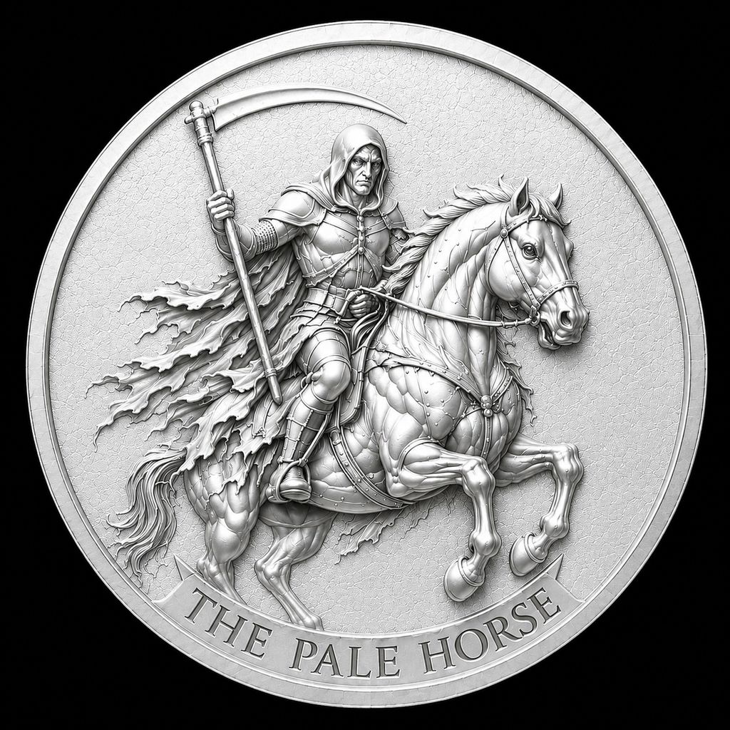 The Four Horsemen of the Apocalypse 4 x 3g Silver Medal Set
