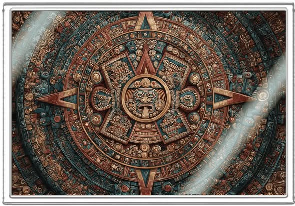 2026 Ghana Aztec Calendar 5g .999 Silver Foil