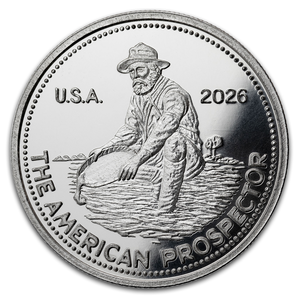 2026 PAMP Suisse Engelhard Prospector 1 oz Silver Round