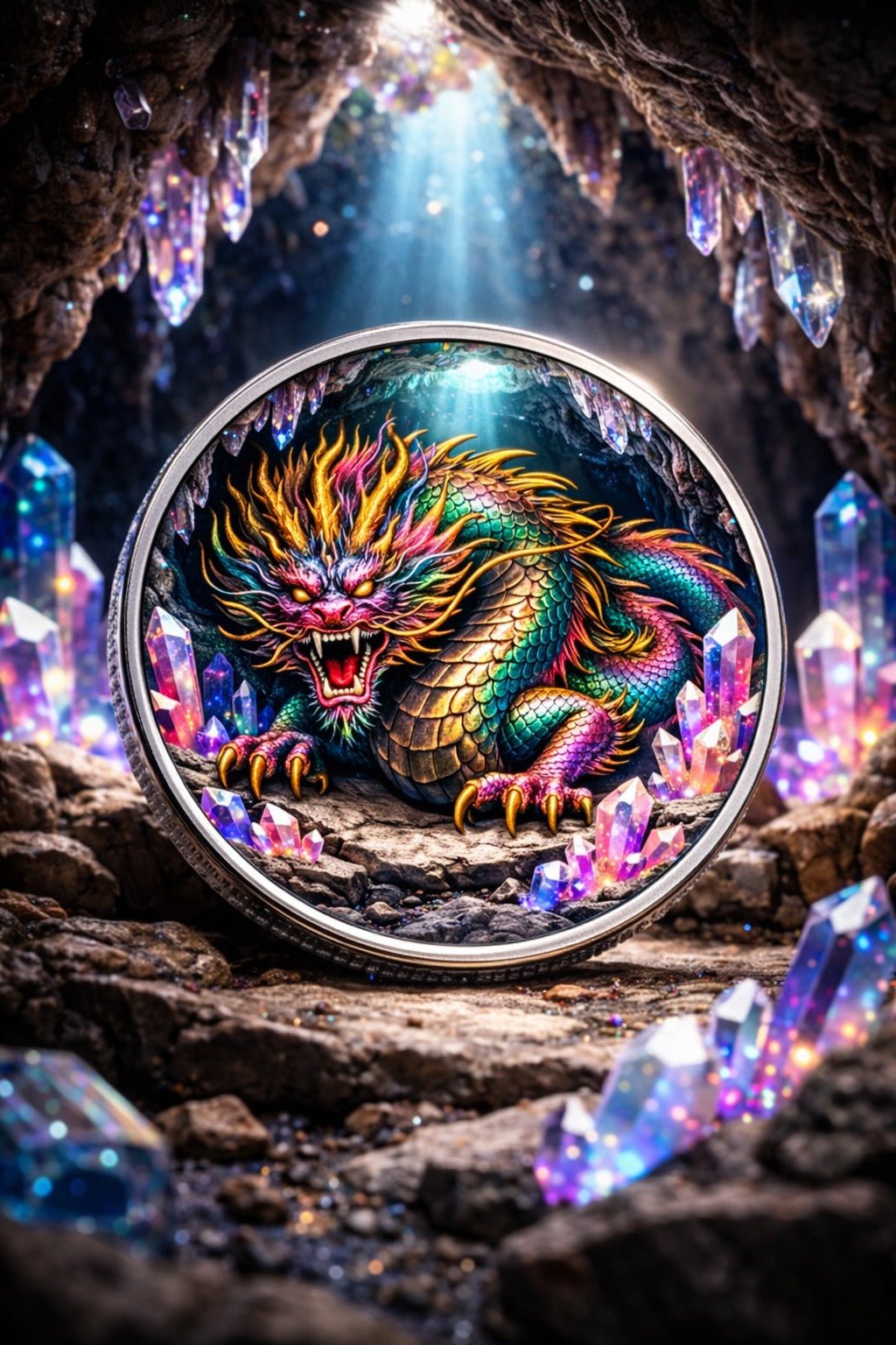 2026 Drago Colorized Dragon Silver Plated 1oz Copper Round