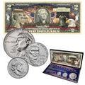 1776-2026 250 Years of American Independence Coin and Colorized Currency Set