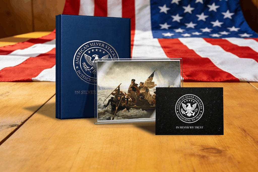 2026 Ghana "Washington Crossing the Delaware" 5g Silver Foil Note