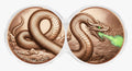 Viper's Venom Glow-in-the-Dark 2 x 1/2 Kilo Copper Medal Set in DuoStack Capsule