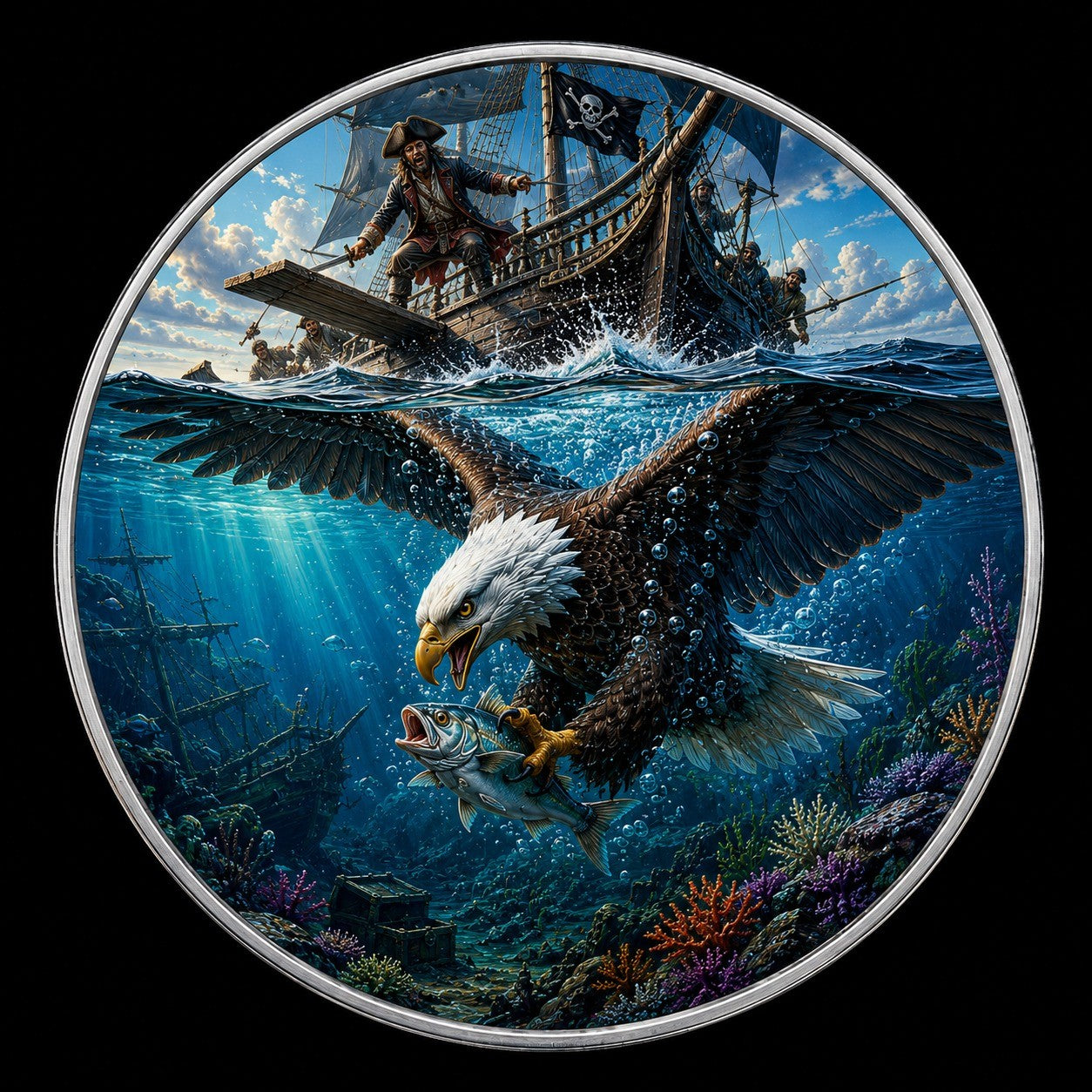2026 U.S. Eagle Sunken Treasures Edition 1 oz Silver Coin