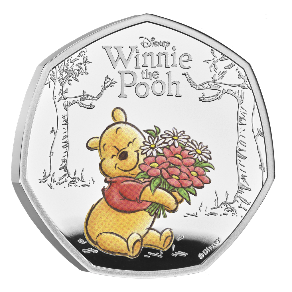 Disney Winnie the Pooh 100th Anniversary Proof Silver Coin 8g Colorized Gift
