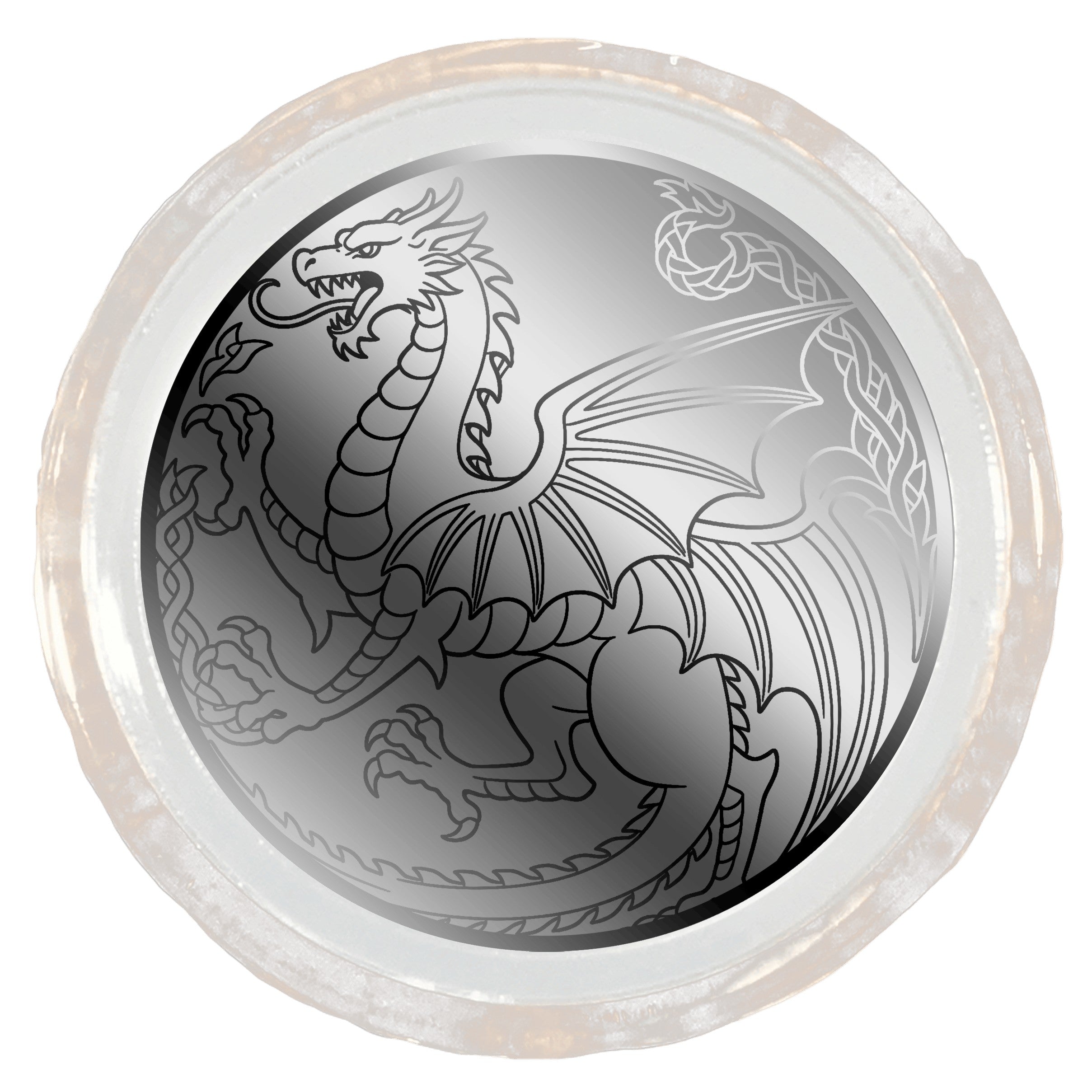 2026 Liberia Ancient Celt Dragon 1/500 oz Platinum Coin in Card