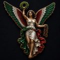 Señora Libertad Shaped Colorized 1 oz Copper Medal
