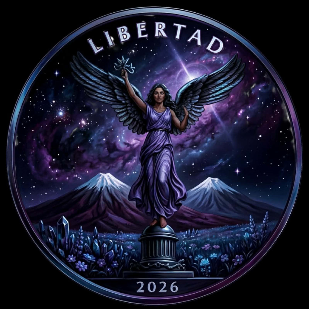 2026 Mexico Libertad Andromeda Galaxy Angel 1 oz Copper Round