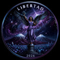 2026 Mexico Libertad Andromeda Galaxy Angel 1 oz Copper Round