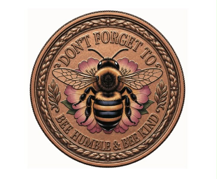 Bee Amazing Colorized 5 oz Copper Medal