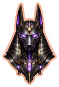 Anubis Shaped Colorized 1 oz Copper Medal