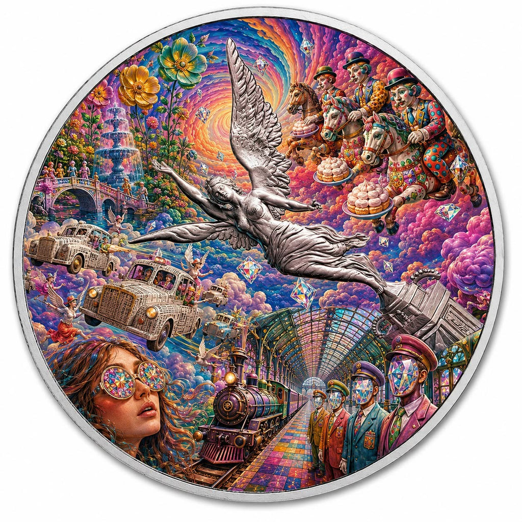 2024 Mexico Libertad in the Sky with Diamonds 1 oz Silver Coin