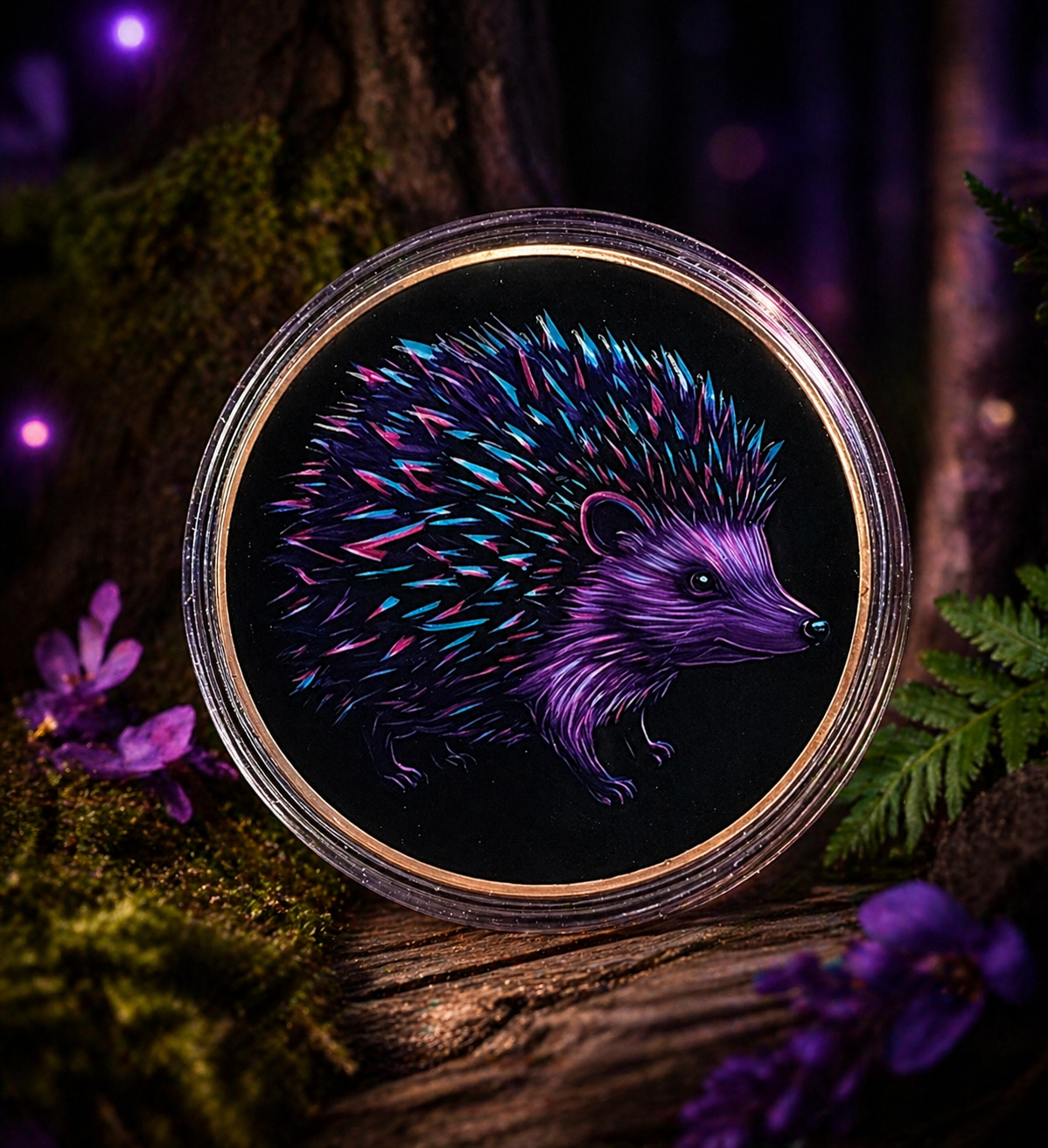 5oz Copper Round Mystic Series - Hedgehog