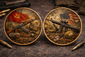 2026 Rifles of War 2-1oz .999 Copper Colorized Medals in Infinity Capsule