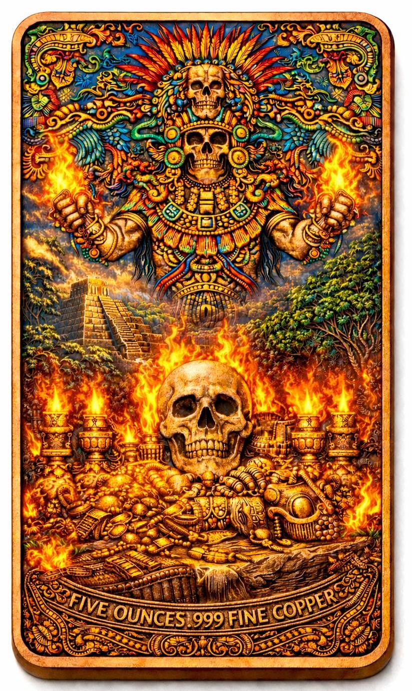 Aztec Ritual 5 oz Copper Bar