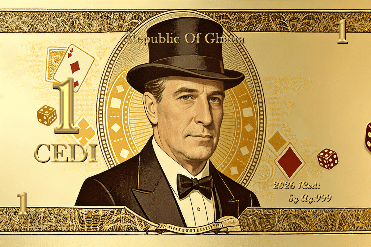 2026 Ghana "All In" 5g Silver Foil Note