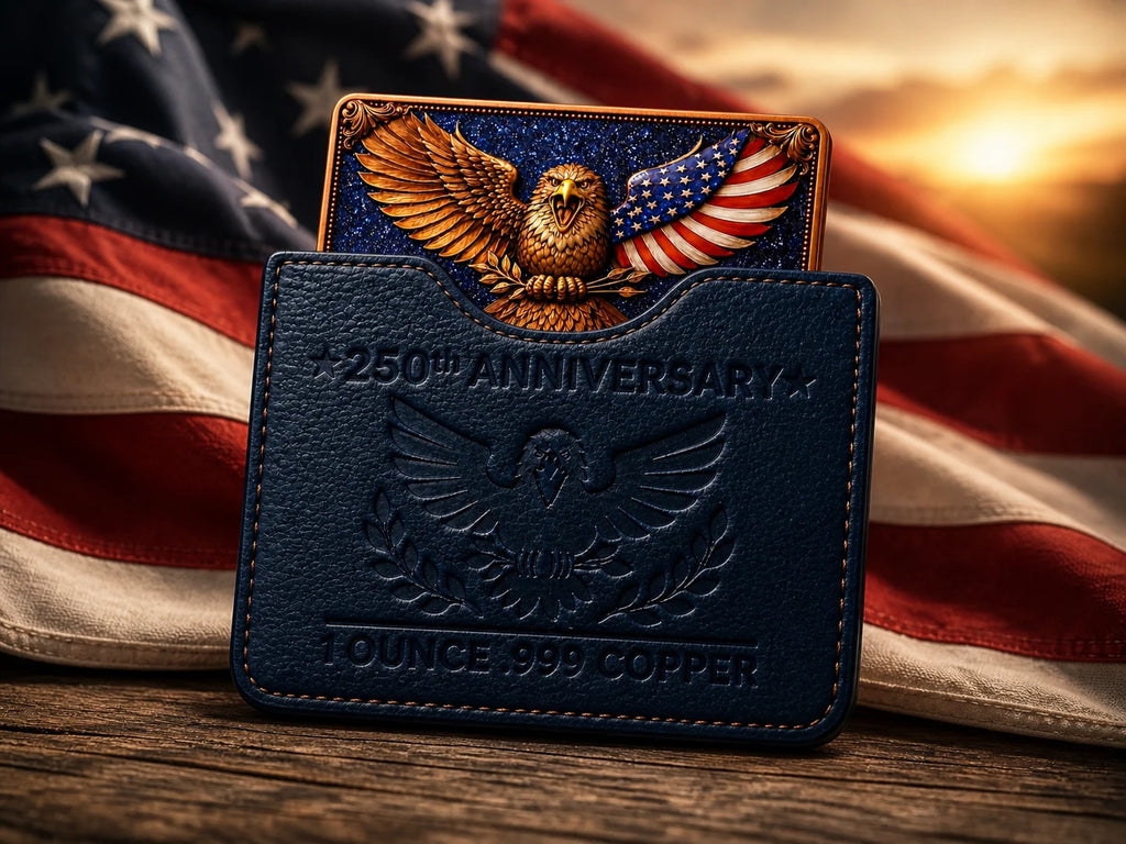 250th Anniversary Eagle in pouch 1oz .999 Copper