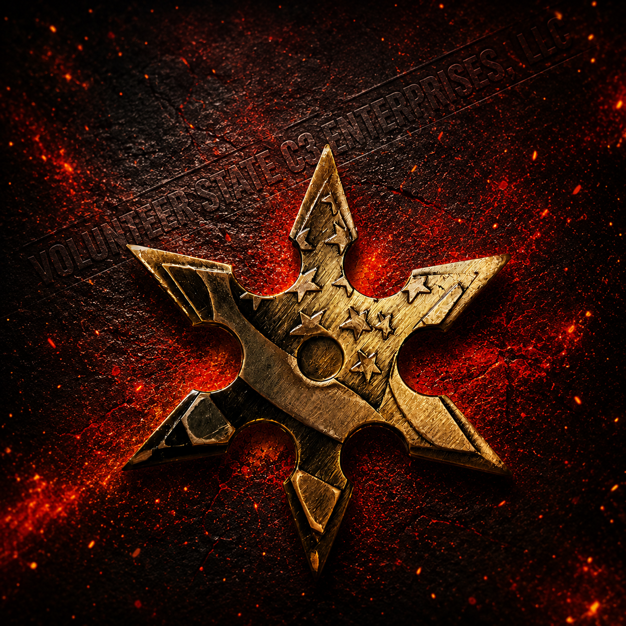 320Coins 5 Gram Copper Throwing Star .999 Fine Copper
