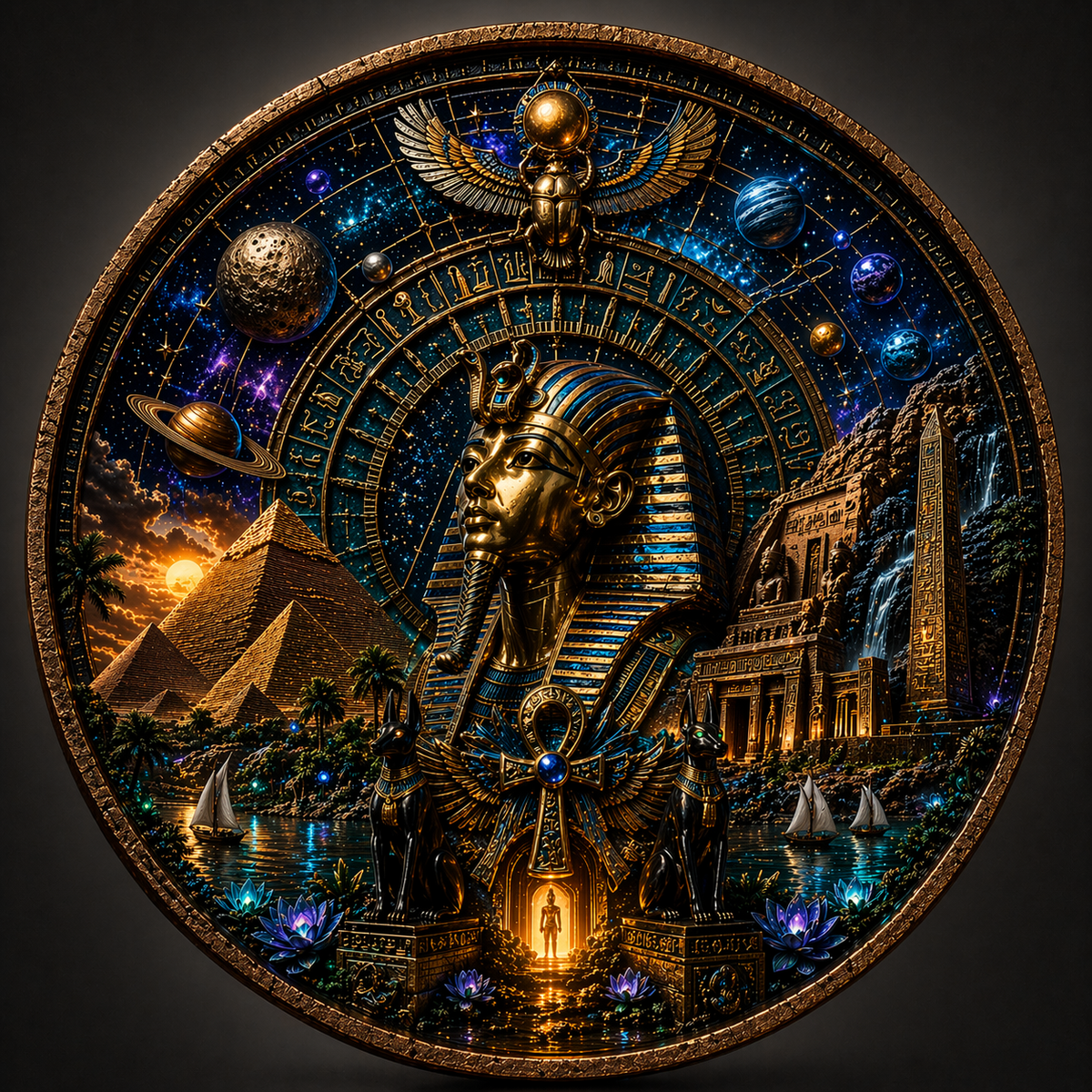 Empire of Ra – 1 AVDP OZ .999 Fine Copper Collectible Coin