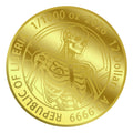 2026 Liberia AI Taking Over 1/1000 oz Gold Coin in Card