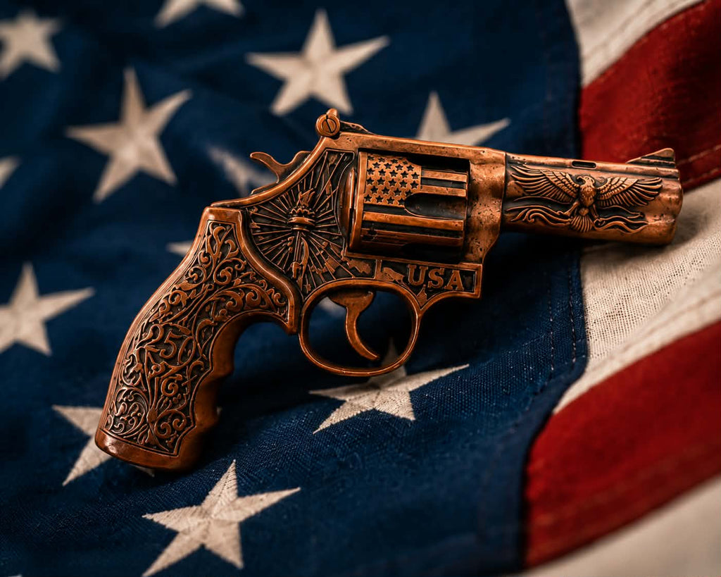 250th Anniversary 2.5 oz Copper 3D Revolver