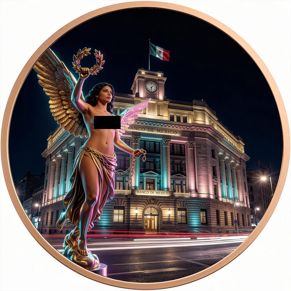 Banco De Mexico Angel 1 oz Copper Medal