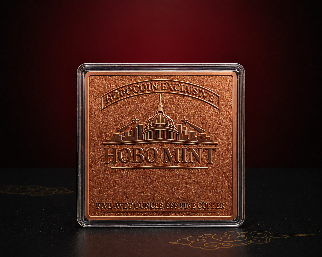 HoboCoins Exclusive Eternal Guardians - Tiger & Dragon 5 oz Copper Bar Mintage 500