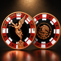 2026 Mexico Libertad Poker Chip Colorized 1 oz Copper Round